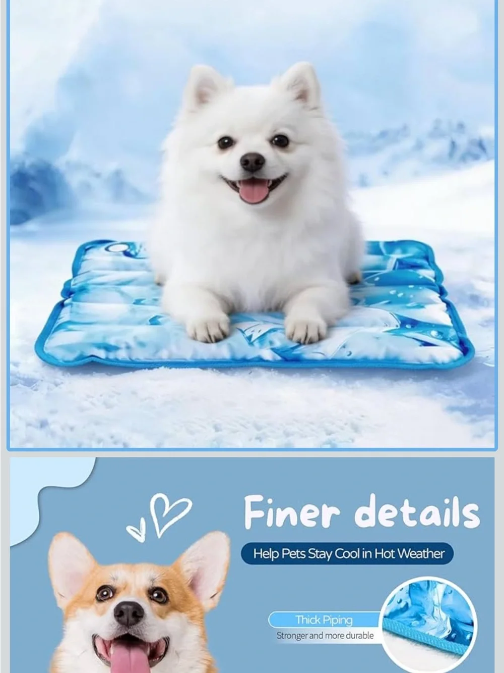 Cooling Pet Mat for Dogs - Blue